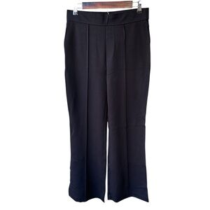 Modern Ambition Pants Wide Leg Black Stretch Preppy Business Academia Sz Medium